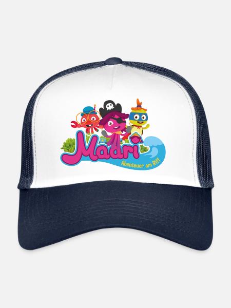Maari - Abenteuer Am Riff Logo Mit Maari & Co. - Trucker Cap - Weiß/Navy - Vorne