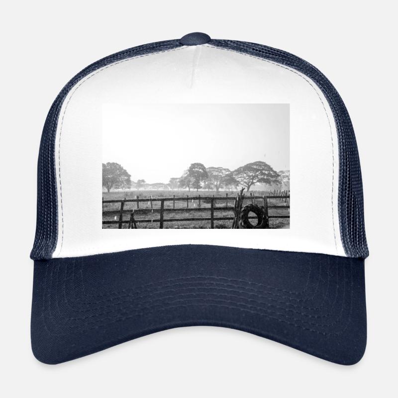 sous la pluie - Casquette trucker - blanc/marine