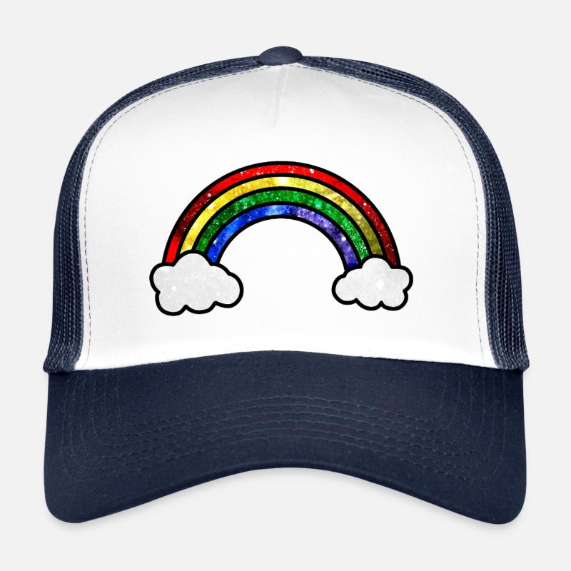 Cosmic Rainbow Trucker Cap