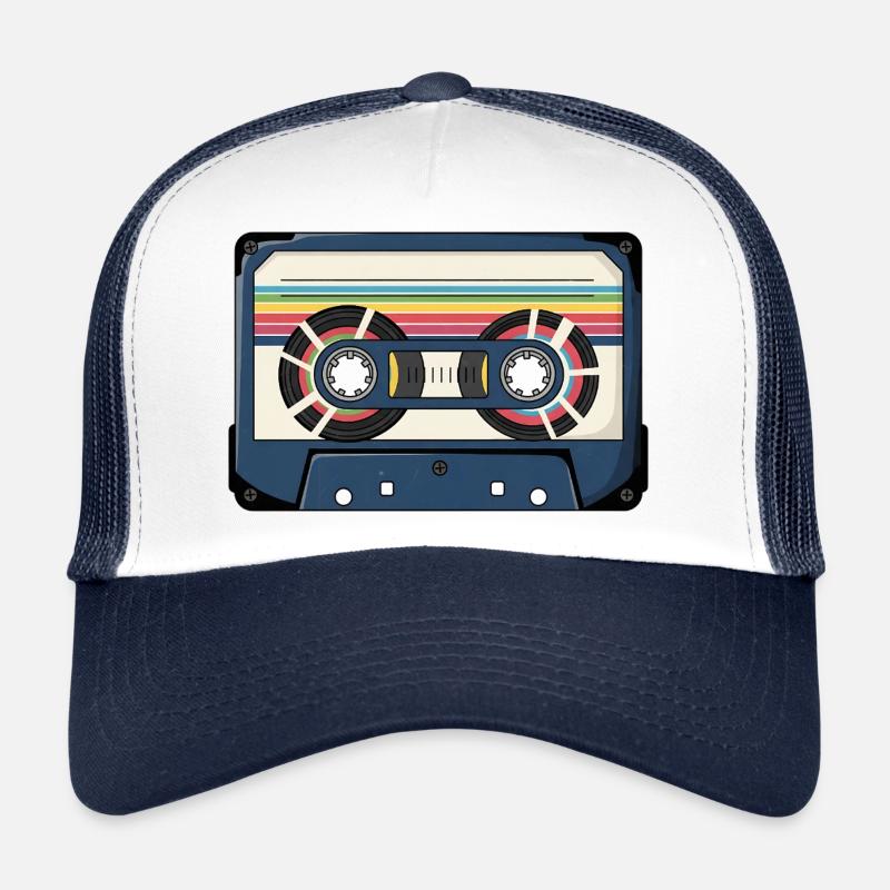 Autocollant de cassette rétro Casquette trucker 