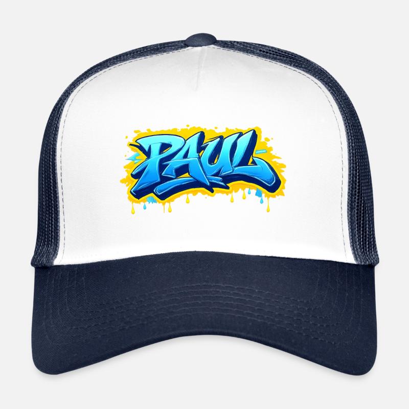 Graffiti PAUL Name Geschenk Ideal druckbar Trucker Cap