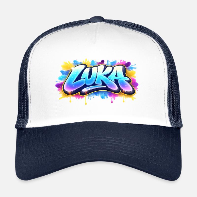 Graffiti LUKA Name Gift Ideal Printable On Trucker Cap
