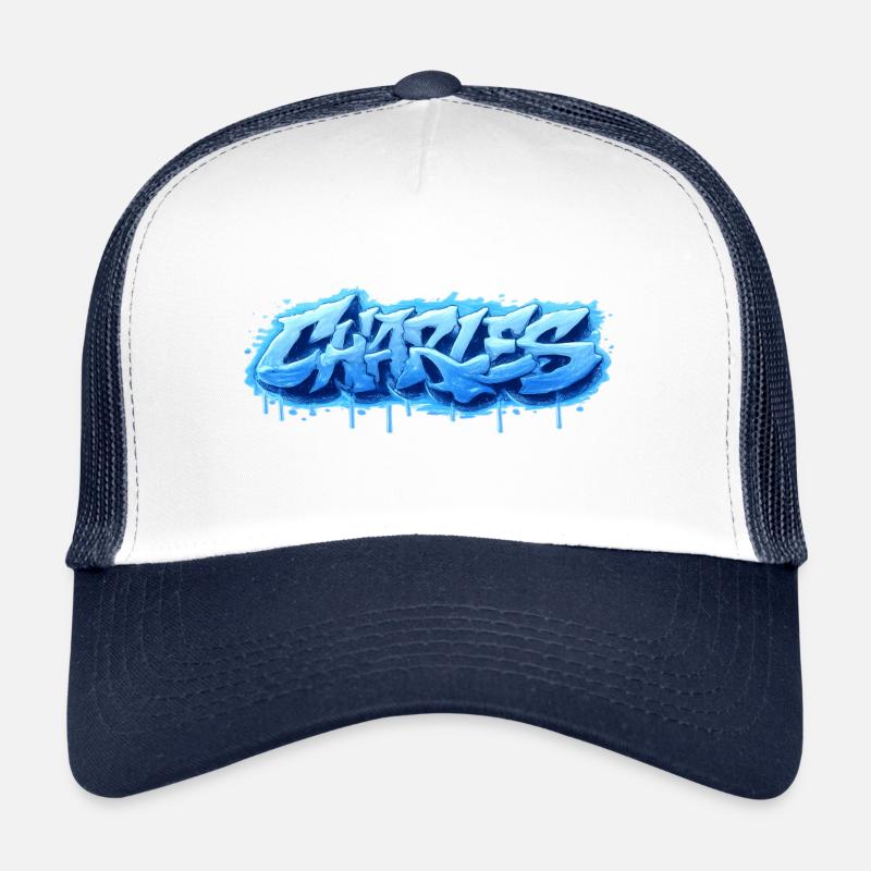 Graffiti Charles Name Geschenk Ideal Druckbar Trucker Cap