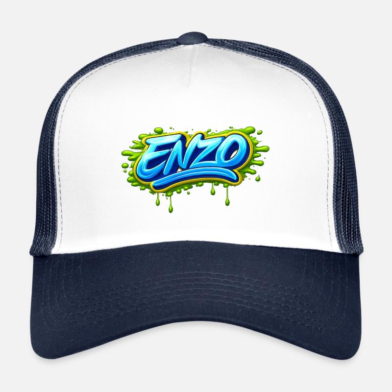 GRAFFITI NAME ENZO FOR  PERFECT GIFT PRINTABLE  Casquette trucker 