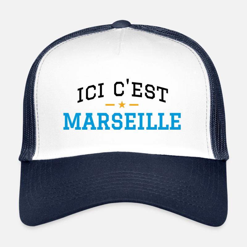 Ici c'est Marseille Casquette trucker 
