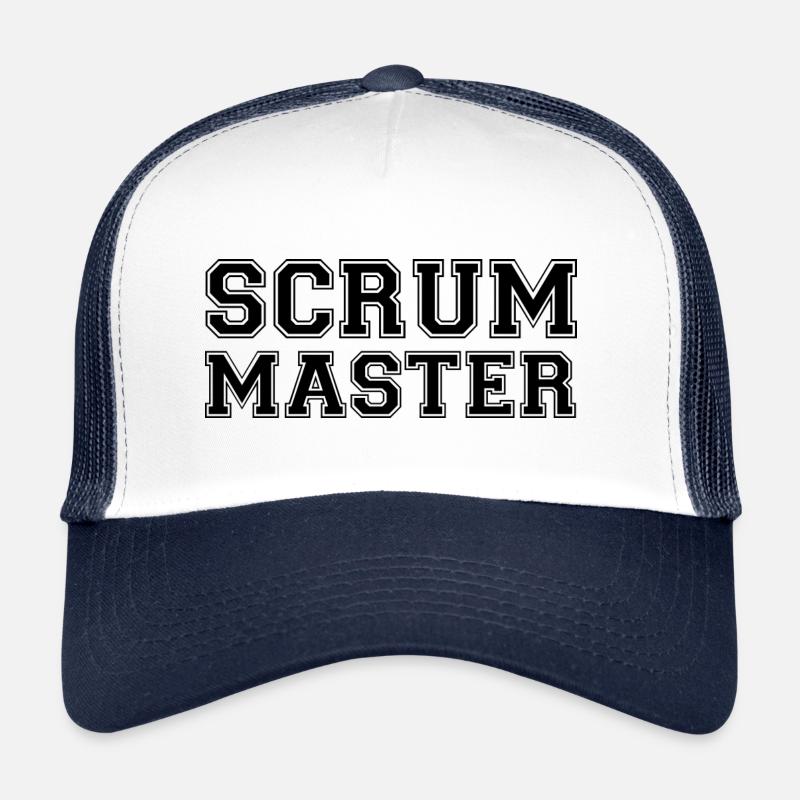 maître de mêlée - Casquette trucker  - blanc/marine