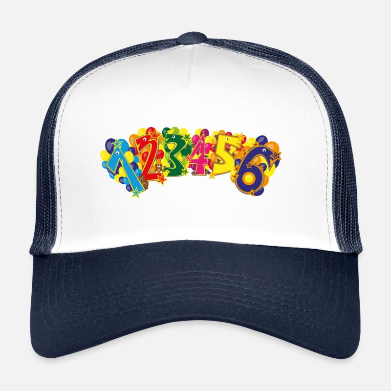 Tierische Geburtstagszahlen mit Luftballons. Trucker Cap
