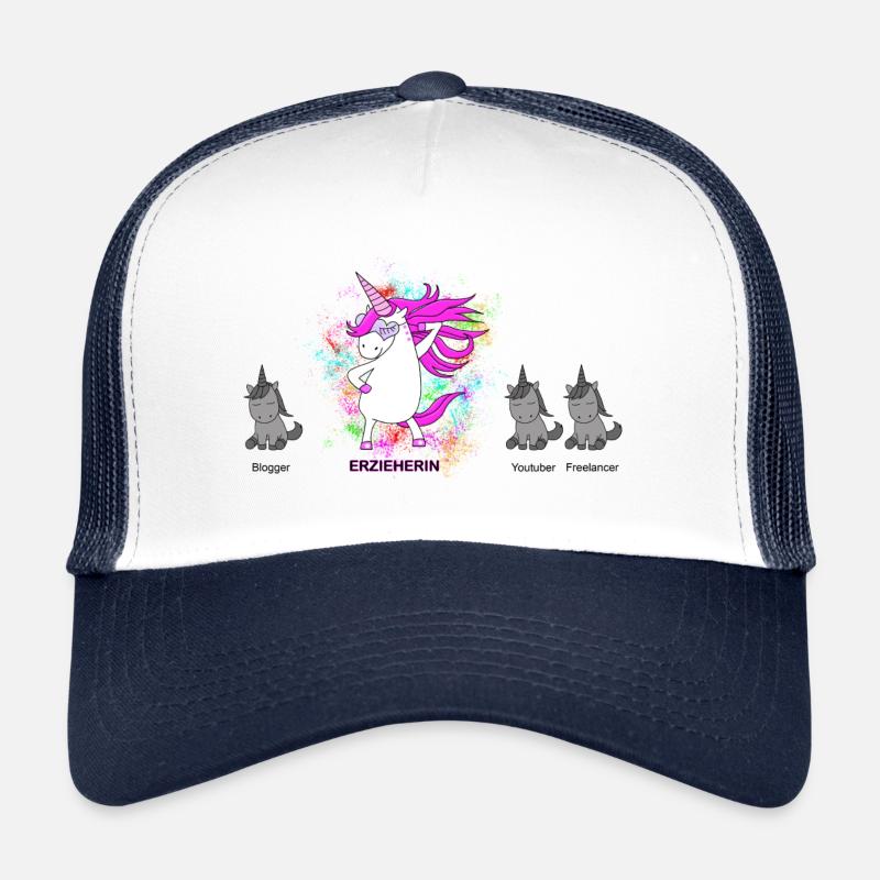 Erzieherin Beruf Einhorn Trucker Cap