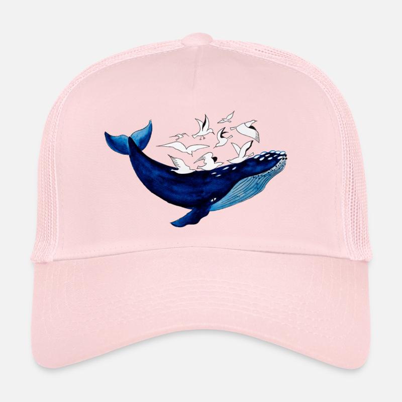 Baleines et mouettes I air et eau Casquette trucker 