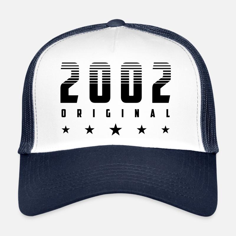Original 2002 Année de naissance | Couleur modifiable Casquette trucker 