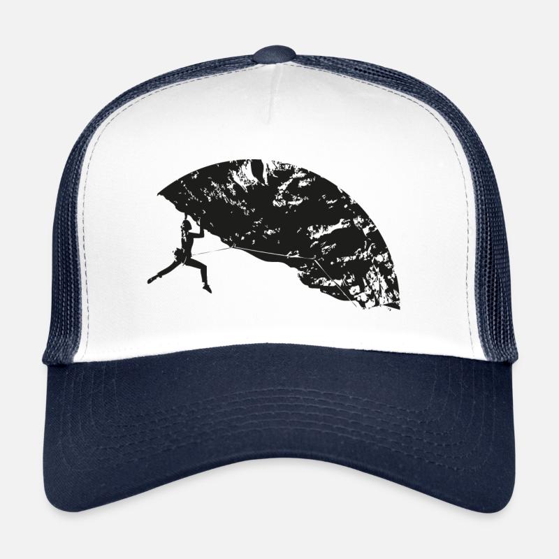 Climbing Woman - Climber - Trucker Cap - white/navy