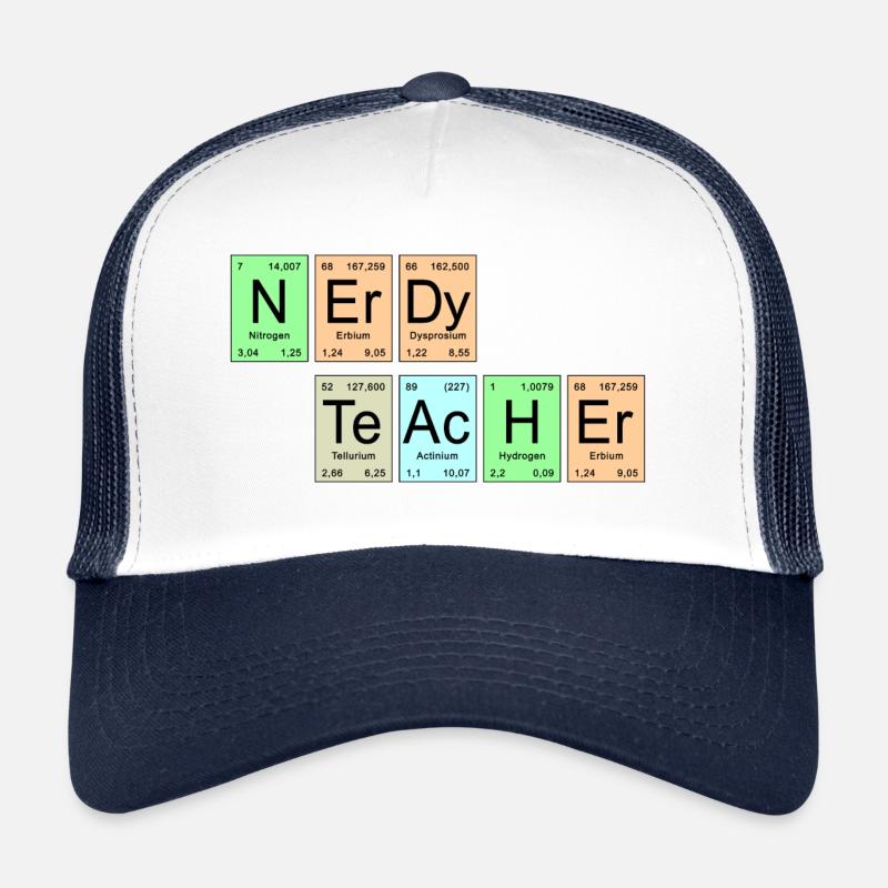 Tableau périodique - NErDy TeAcHEr Casquette trucker 