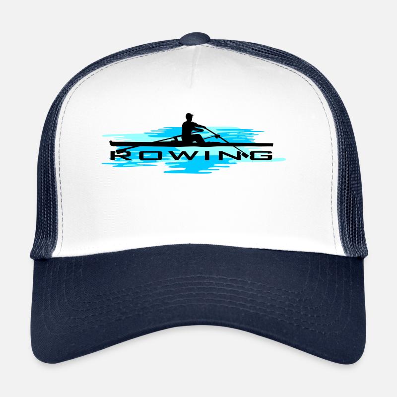Aviron, rameur et eau Casquette trucker 