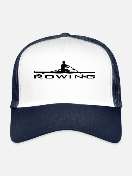 Rowing, One, Rower - Trucker Cap - white/navy - Front