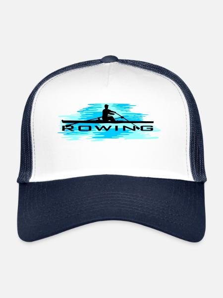 Rowing, rowing and water - Trucker Cap - white/navy - Front