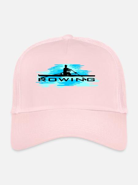 Rowing, rowing and water - Trucker Cap - pale pink - Front