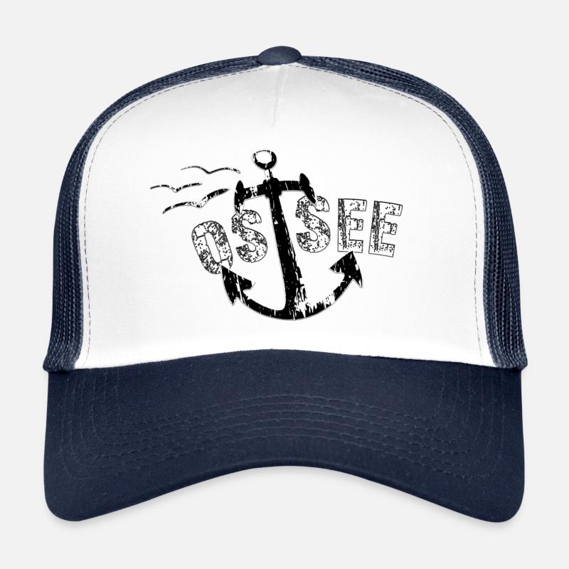 Ancre de la mer Baltique - Yolo-Artwork Casquette trucker 