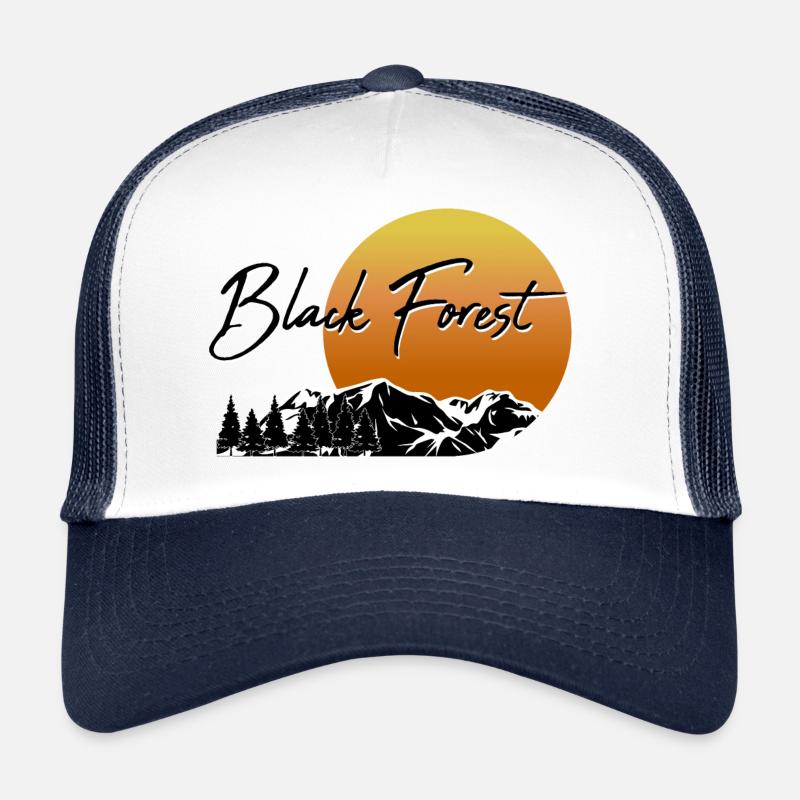 Forêt Noire Forêt Noire - Casquette trucker  - blanc/marine