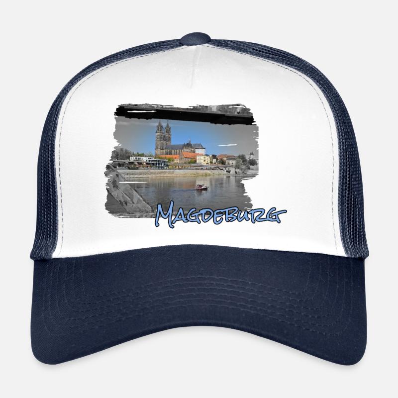 Magdeburg Cathedral Star Bridge Trucker Cap
