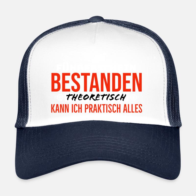 Führerschein Bestanden 2022 - Trucker Cap - Weiß/Navy