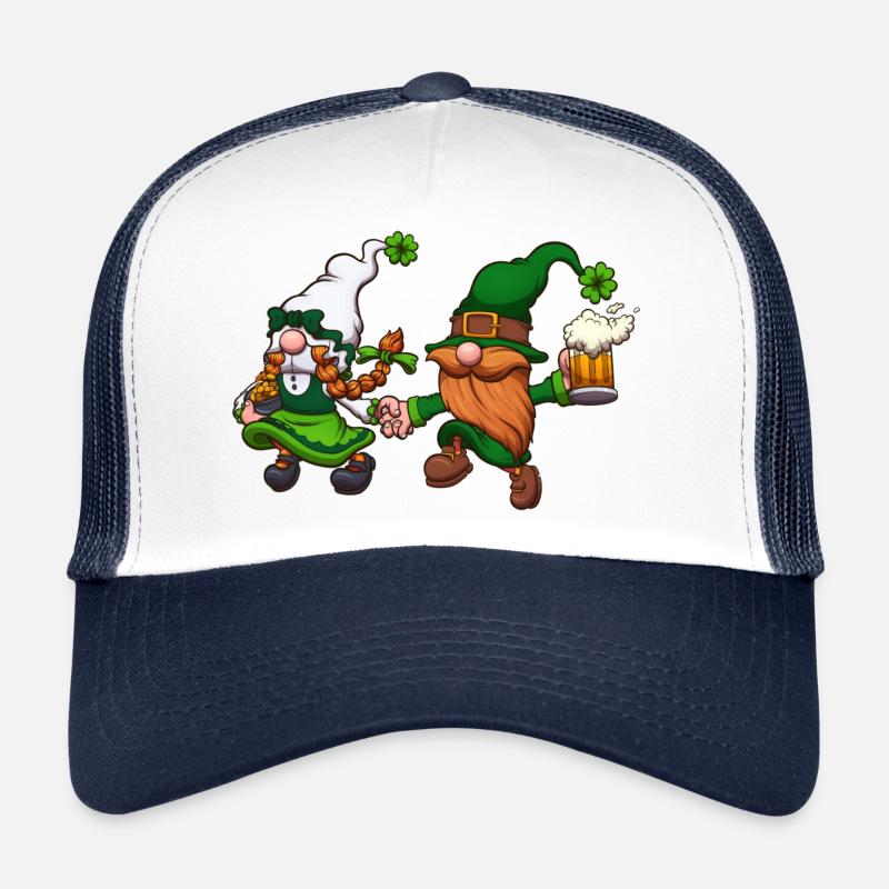 Gnomes de la Saint-Patrick Casquette trucker 