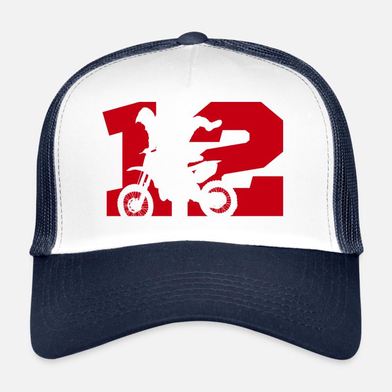 Moto 12 biker Trucker Cap