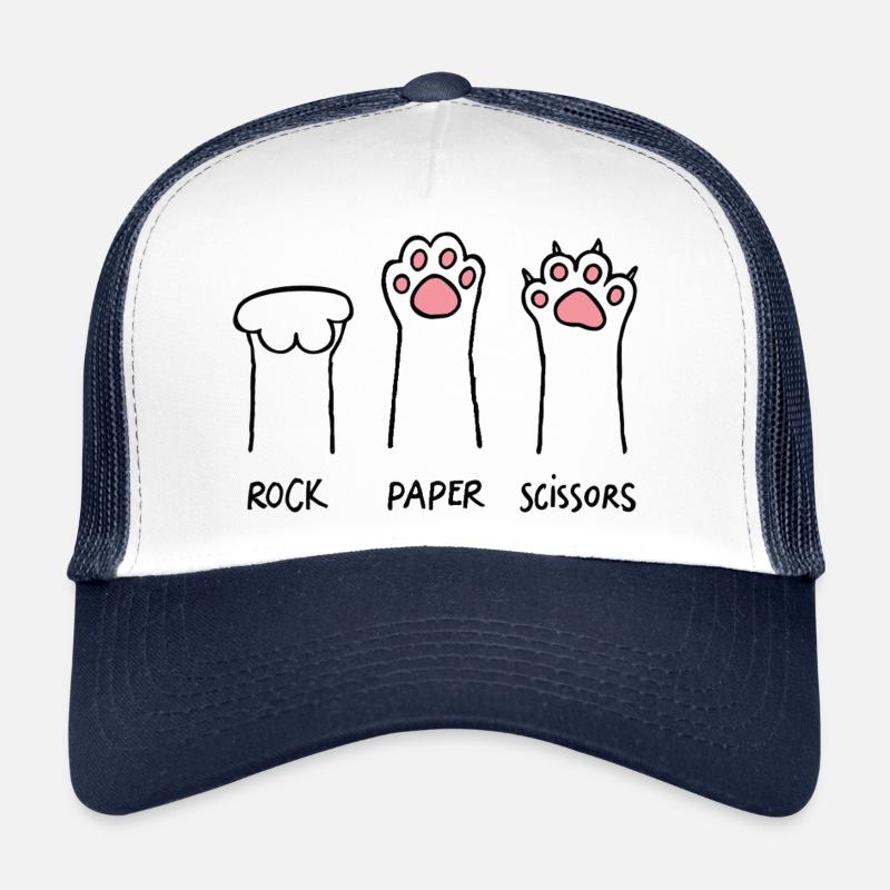 Haustier Stein Papier Schere Trucker Cap