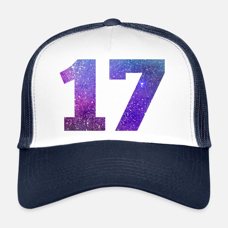 Numéro 17 galaxie Casquette trucker 