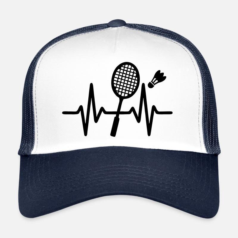 Raquette de badminton Motif de badminton Casquette trucker 