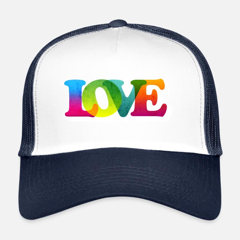 DÉCLARATION D’AMOUR COLORÉ GROOVY Casquette trucker 