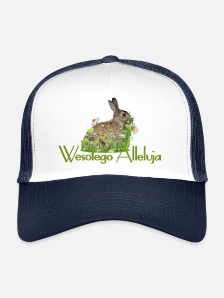 Joyeuses Pâques - Casquette trucker  - blanc/marine - Devant