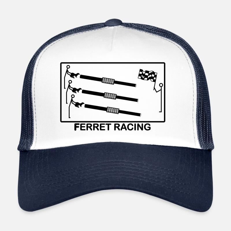 Ferret Racing - Trucker Cap - white/navy