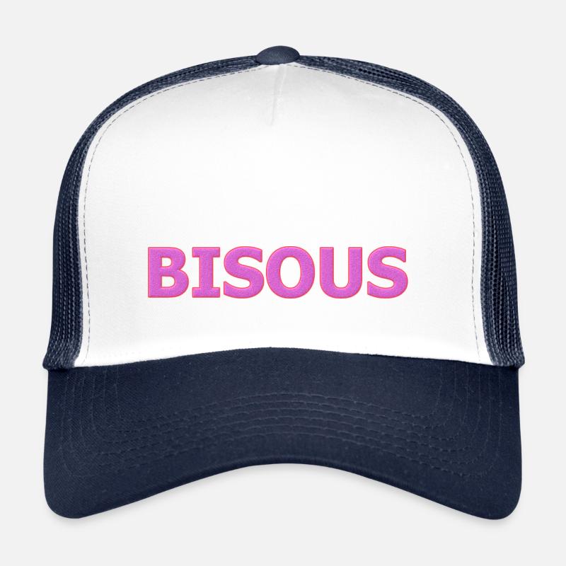 Küsse - Trucker Cap - Weiß/Navy