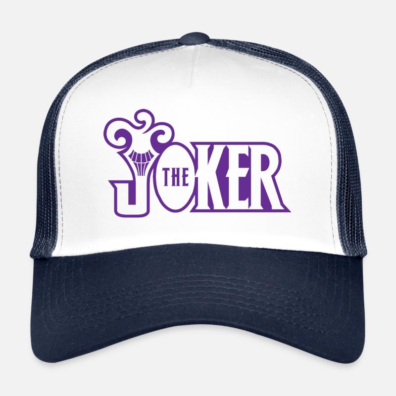 Batman The Joker Snapback Cap Typo - Casquette trucker  - blanc/marine
