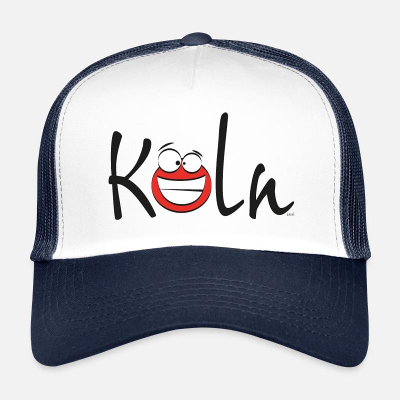 Cologne Smile: Köln Comic Gesicht Trucker Cap