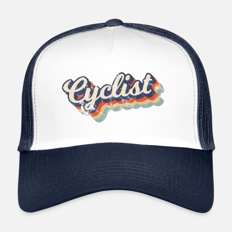 Cyclist Radfahrer Retro Vintage Design Trucker Cap
