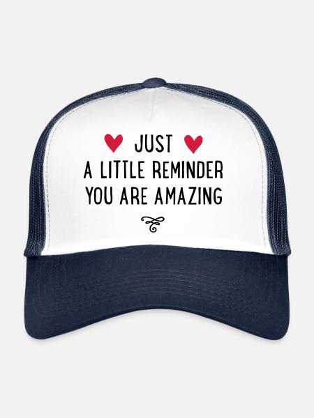 amazing - Trucker Cap - white/navy - Front