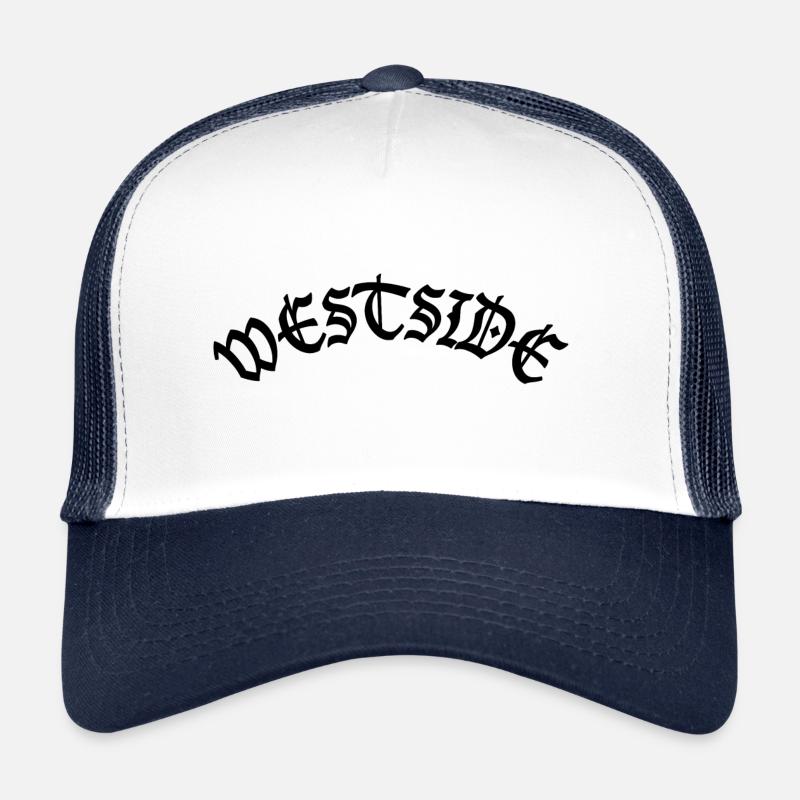 WESTSIDE - Trucker Cap - white/navy