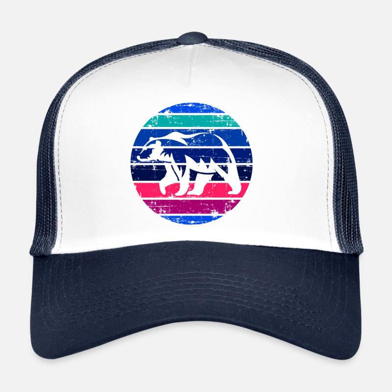 Retro Polarbär Eisbären Trucker Cap