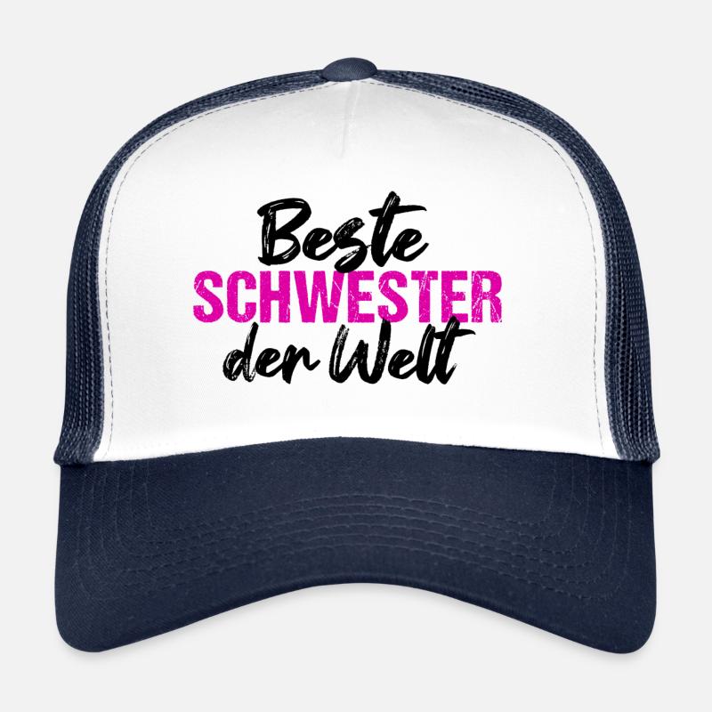 Beste Schwester der Welt Schwester Trucker Cap