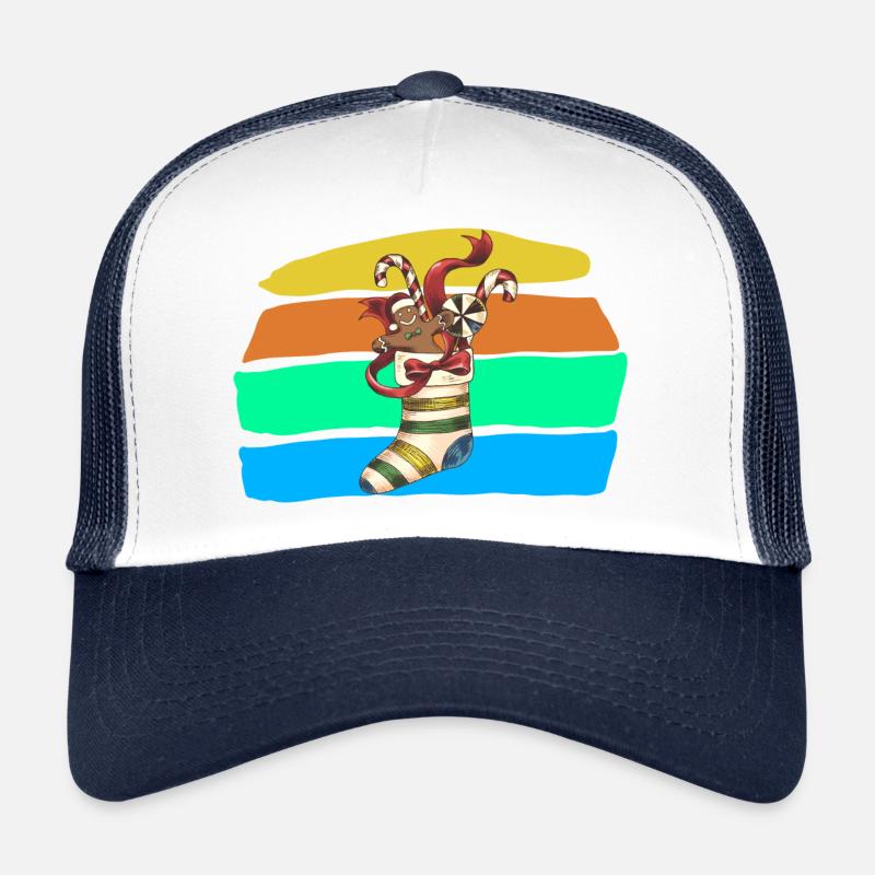 Weihnachten - Trucker Cap - Weiß/Navy