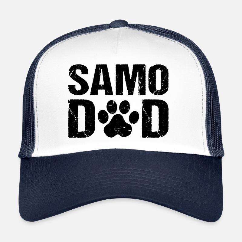 Samo Dad Samoyed Dogs Trucker Cap