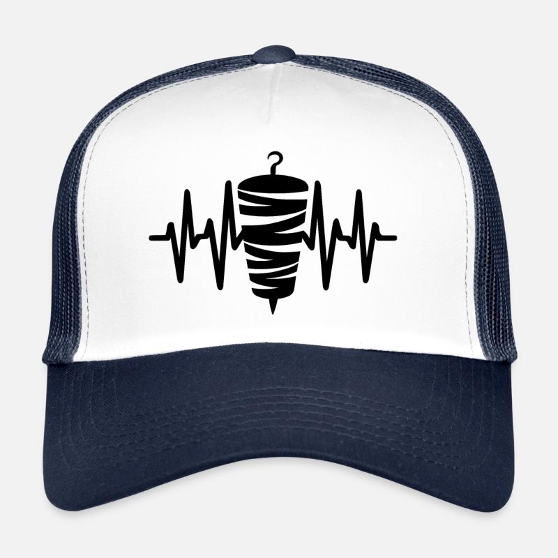 Kebab Grill Heartbeat Casquette trucker 