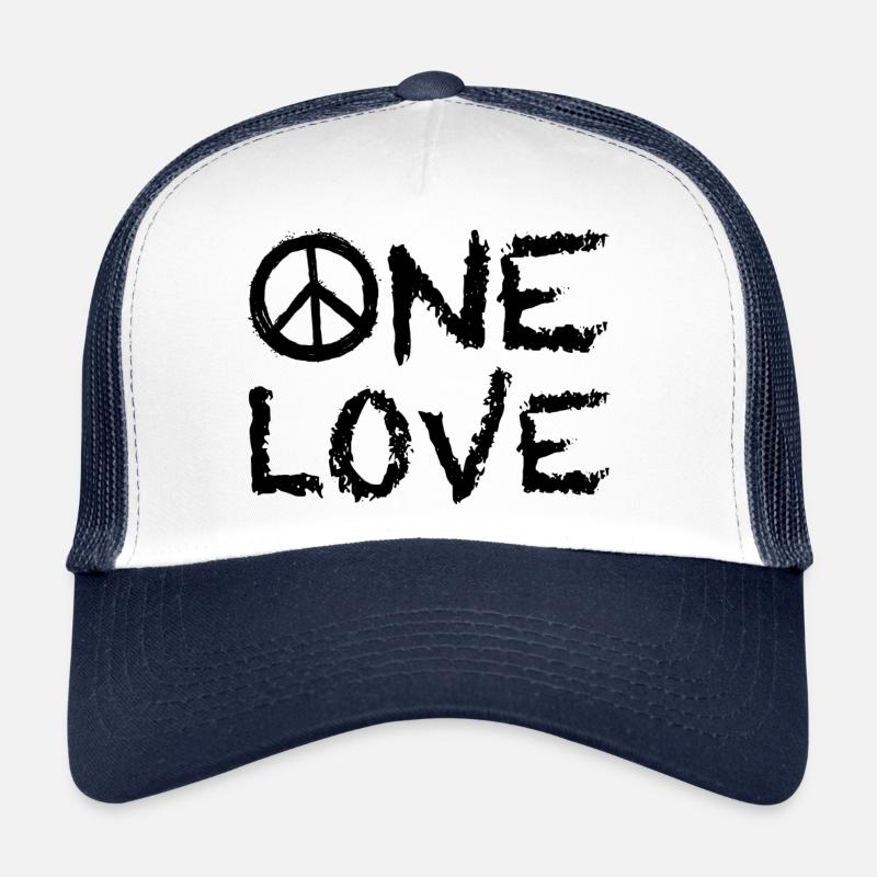 One Love Peace Trucker Cap