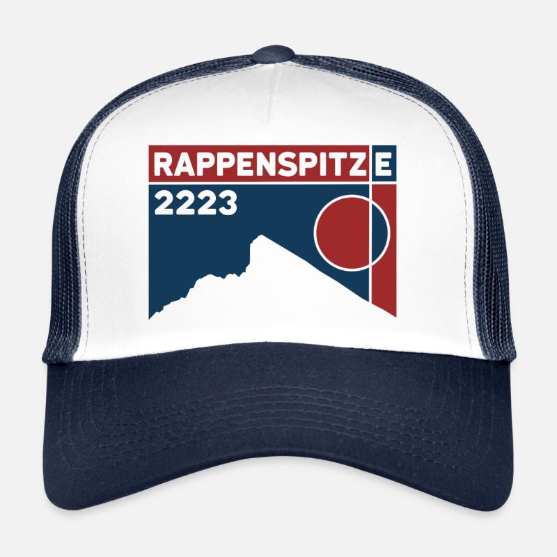 Souvenir de la traversée de la montagne Rappenspitze Casquette trucker 