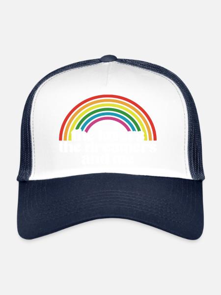 Rainbow Connection Les Amoureux, Les Rêveurs Et Moi - Casquette trucker  - blanc/marine - Devant