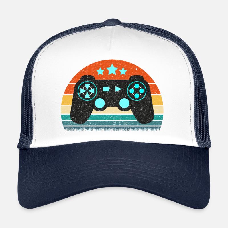 Manette de gaming gaming rétro vintage Casquette trucker 
