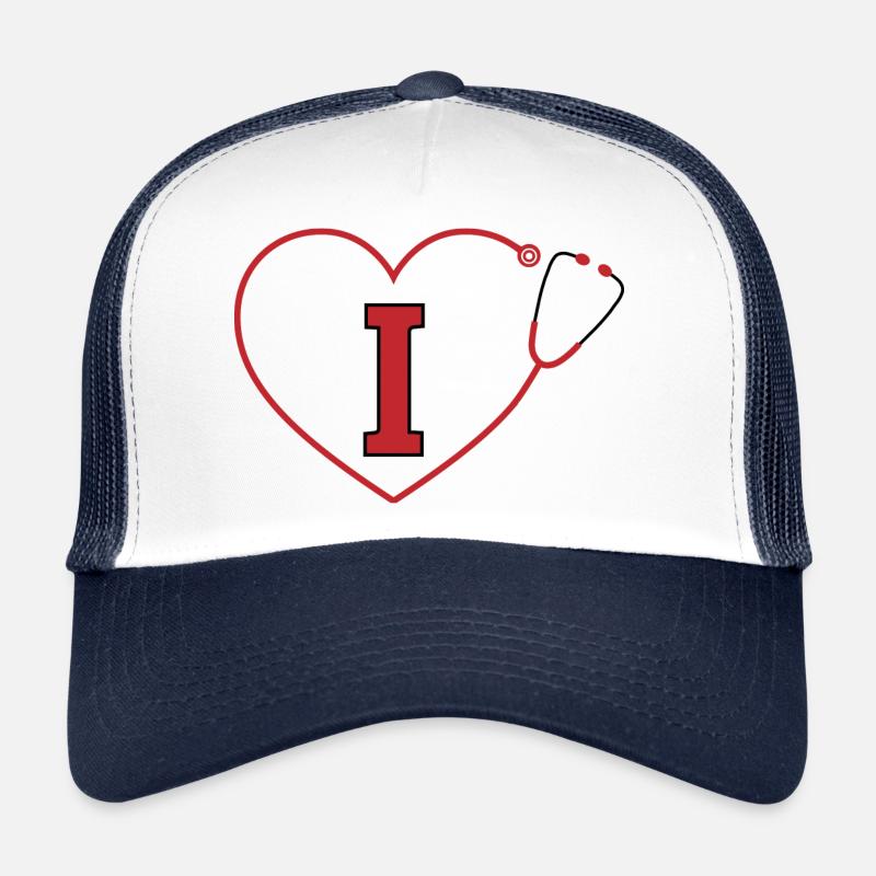 Letter i stethoscope Trucker Cap