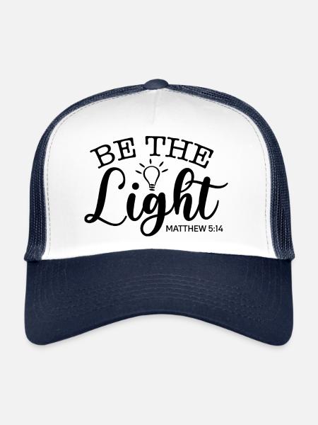 Be the Light - Trucker Cap - white/navy - Front