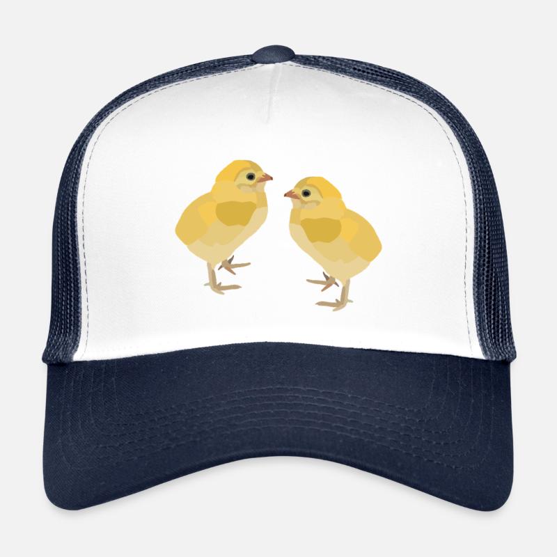 Kiki und Koko, die Küken - Trucker Cap - Weiß/Navy